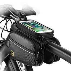 Waterproof Large Capacity Bike Frame Bag with Touch Screen Cell Phone Case