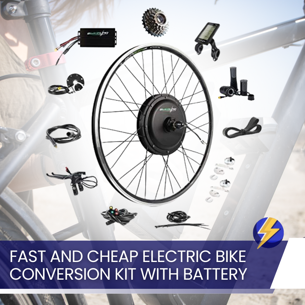 Fast and Cheap Electric Bike Conversion Kit With Battery