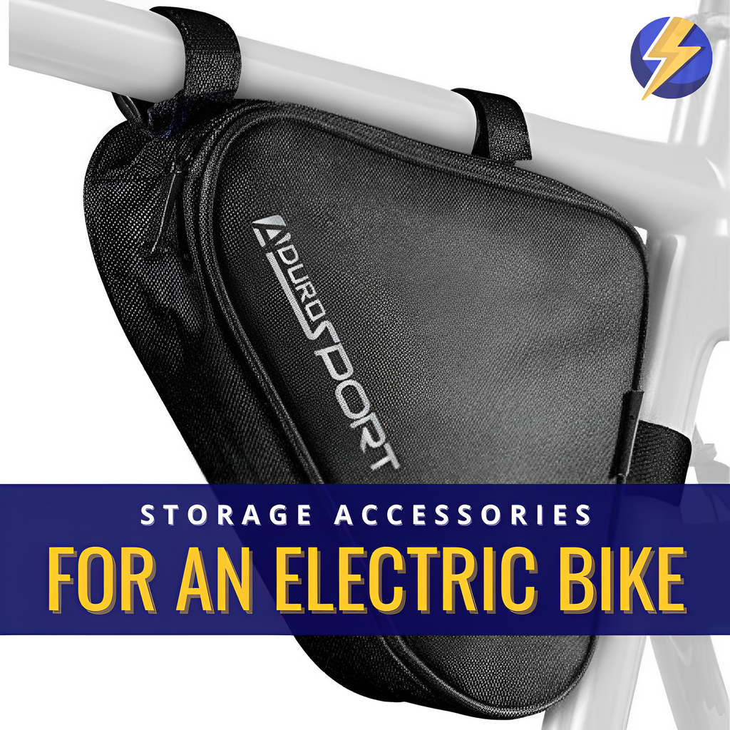 Storage Accessories for an Electric Bike