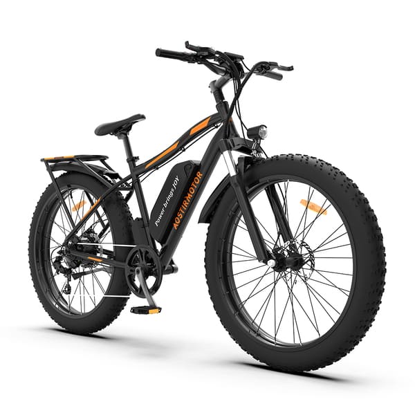 Aostirmotor S07-B 48V/13Ah 750W Fat Tire Electric Mountain Bike 160452- front right side view