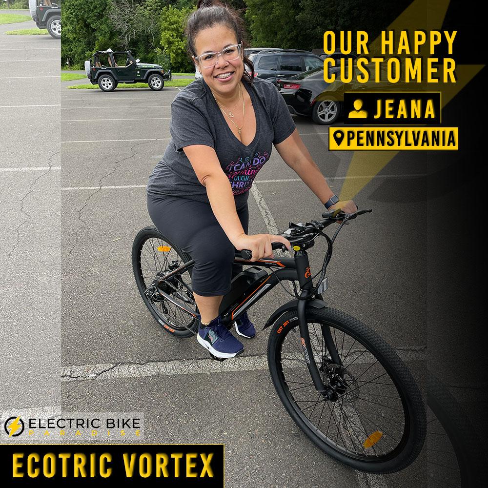 Ecotric Vortex 36V/12.5Ah 350W Cruiser Electric Bike C-VOR26810 - A
