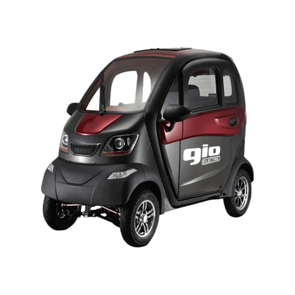 GVA Brands GIO Golf 60V/45Ah 1200W 4-Wheel Enclosed Scooter_black and red