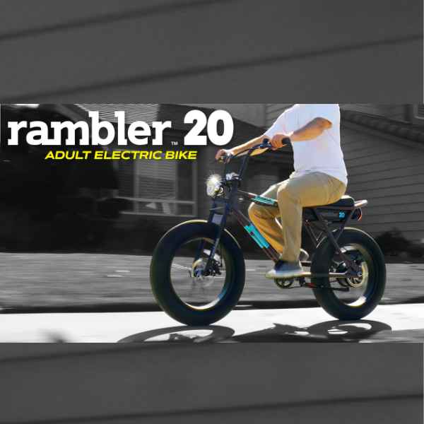 Razor Rambler 16 – 36V Electric Minibike with Retro Style, Up to 15.5 MPH,  Up to 11.5 Miles Range, Wide, Rugged 16 Air-Filled tires, Powerful 350  Watt Hub-Driven Motor 