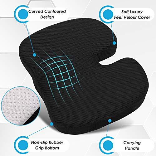 Memory Foam Seat and Back Cushion Set
