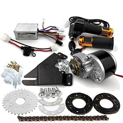 250W Electric Conversion Kit for Common Bike Left Chain Drive Customized for Electric Geared Bicycle Derailleur（Twist Kit）
