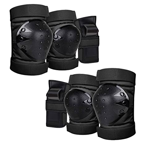 3-in-1 Protective Gear Set for Multi-Sports (knee-pads,Elbow Pads,Wrist Guards)