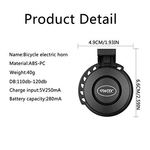 3 Modes Waterproof Bike Horn with Rechargeable Battery – Electric Bike  Paradise