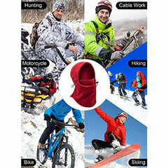 4 Pieces Balaclava Fleece Hood for Women Men, Cold Weather Balaclava Ski Face Cover Winter Gear Neck Warmer Hood for Cycling Motorcycling