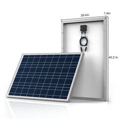 ACOPOWER 5x 100W 12V Polycrystalline RV Solar Kit HY-SPKP-500W40A