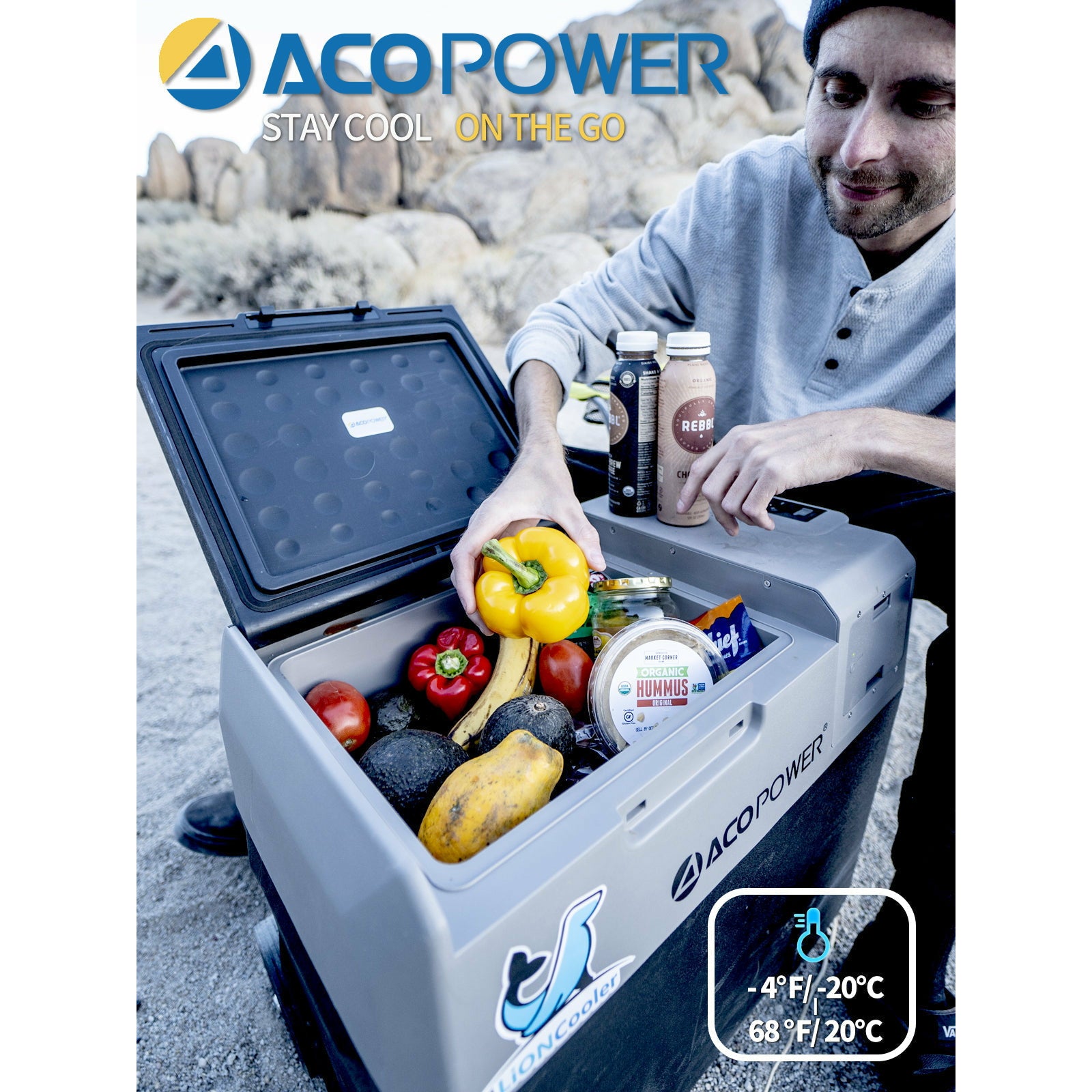 ACOPOWER LiONCooler X30A 32 Quarts Portable Solar Fridge Freezer HY-X30A