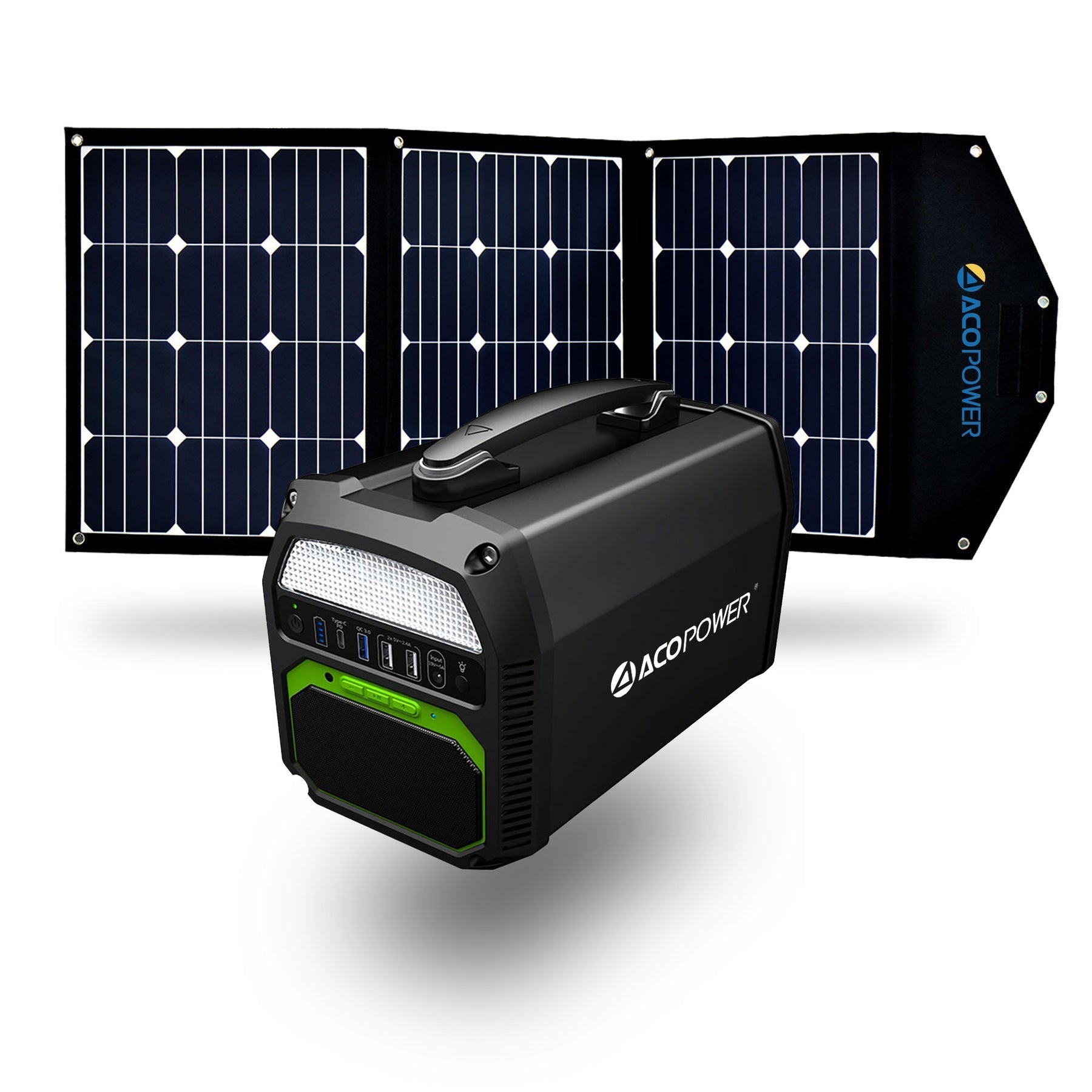 ACOPOWER PS 500 462Wh + 1x 120W Solar Panel Solar Generator Kit HY-CB-PS500+120W