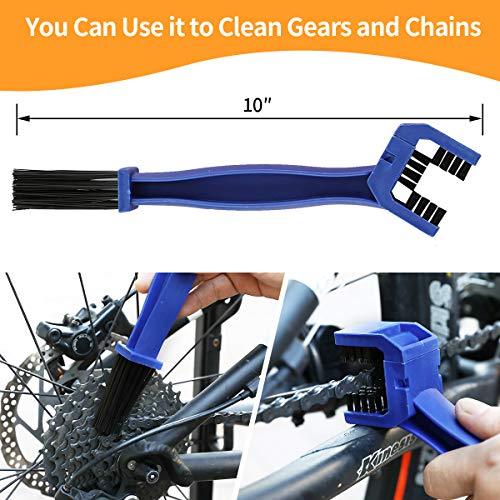 Motorcycle Chain Cleaner Brush - Bicycle Chain Degreaser for