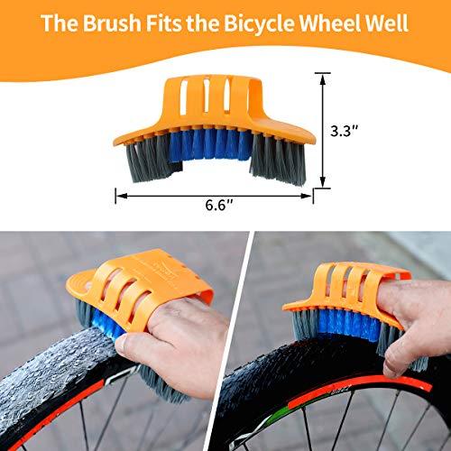 Bike Chain Cleaner, Bike Cleaning Kit, Chain Cleaner for Cycling, Suitable  for Mountain Bike, Road Bike, BMX, Bicycle Cleaning Brush Tool for