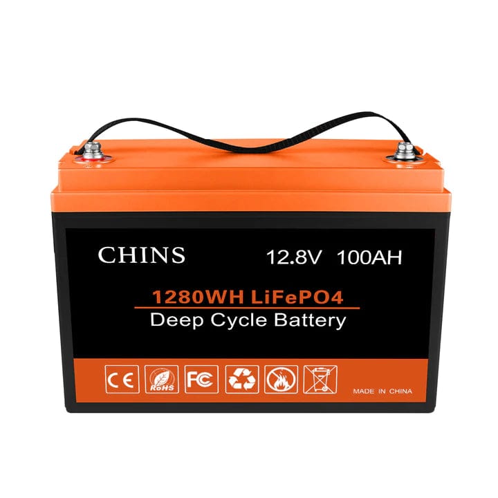 Chins 12.8V/100Ah LiFePO4 Deep Cycle Battery