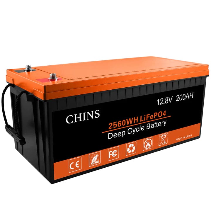Chins 12.8V/200Ah LiFePO4 Deep Cycle Battery