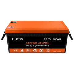 Chins 25.6V/200Ah LiFePO4 Deep Cycle Battery
