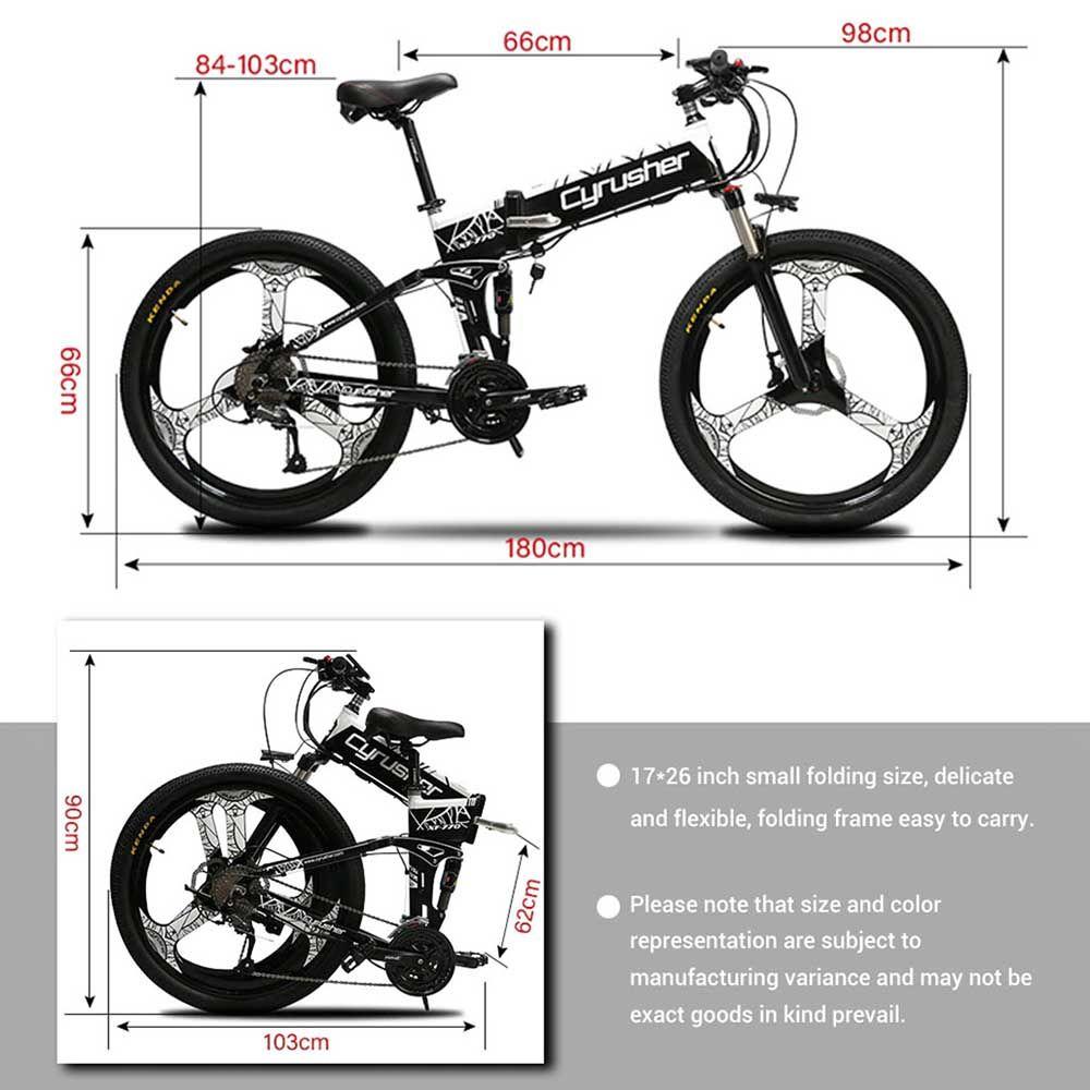 Cyrusher XF770 48V/10Ah 500W Folding Electric Mountain Bike