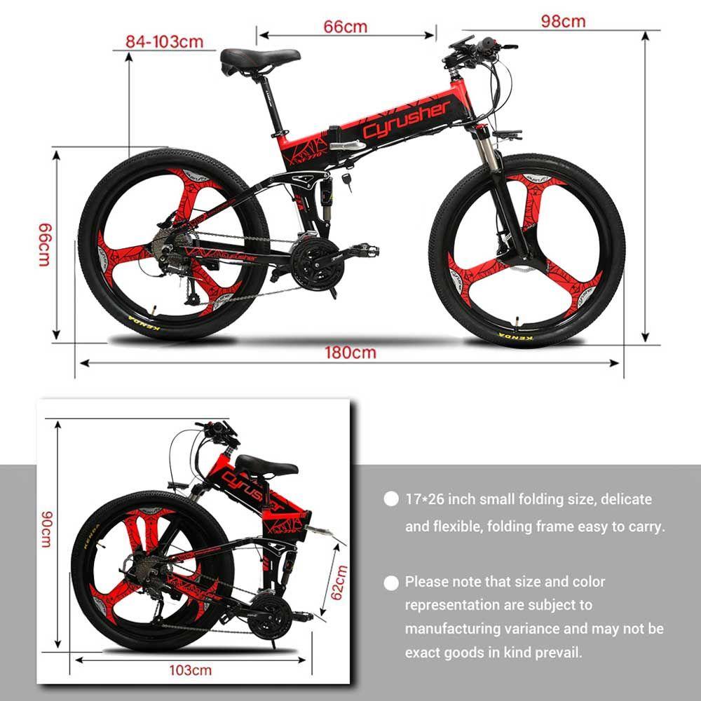 Cyrusher XF770 48V/10Ah 500W Folding Electric Mountain Bike