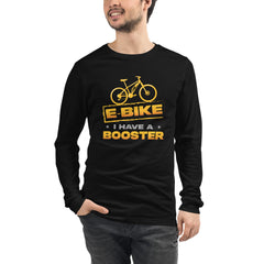 E-bike I Have a Booster Bella + Canvas 3501 Men’s Long Sleeve Shirt