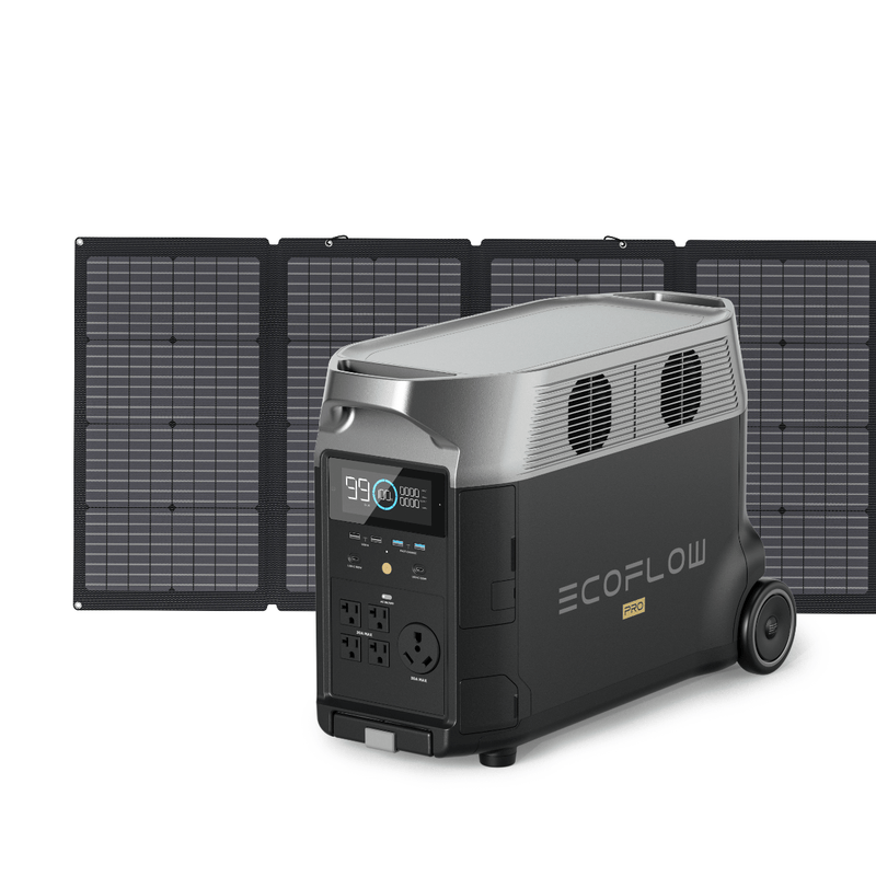 EcoFlow Delta Pro + 1x 220W Solar Panel Solar Generator Kit