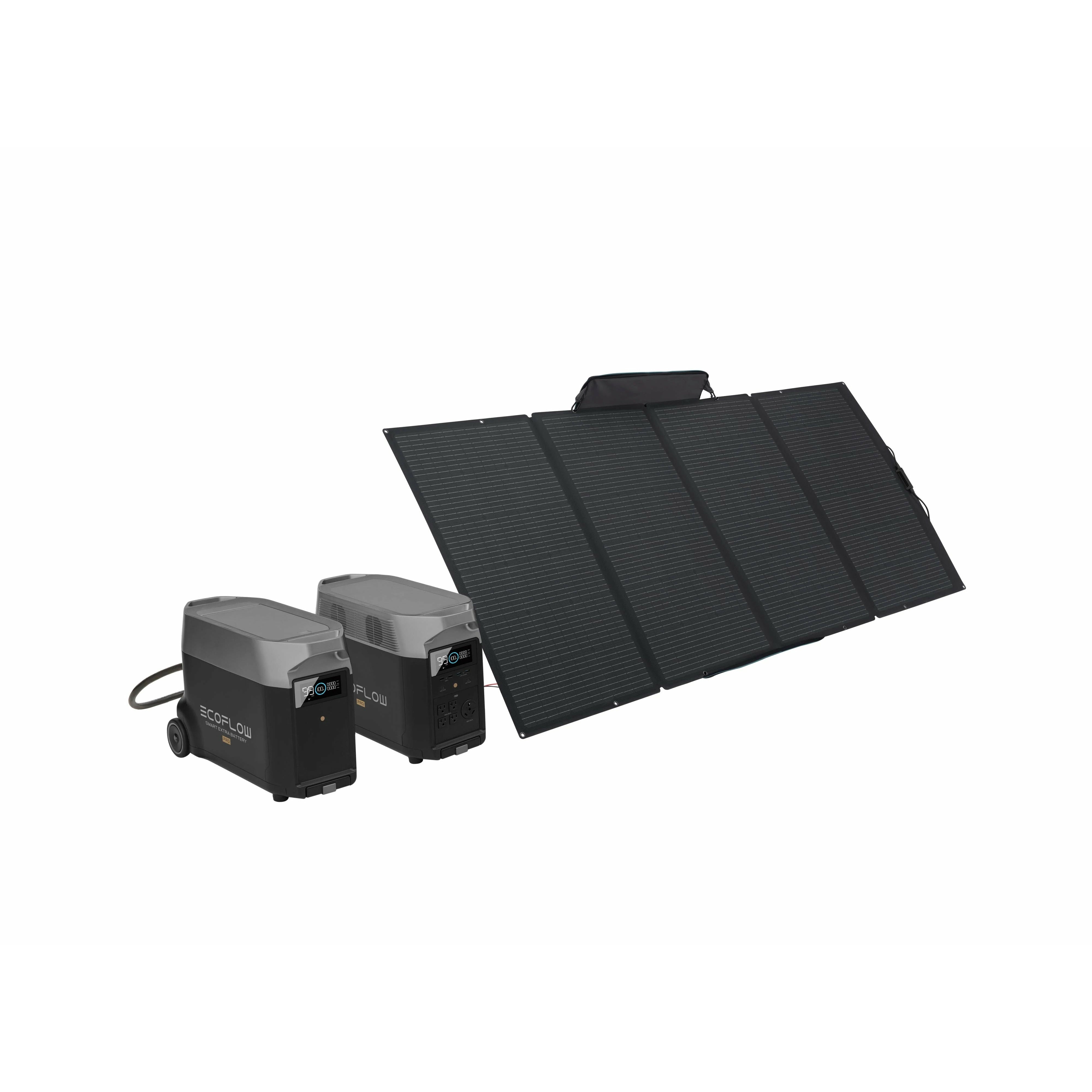 EcoFlow Delta Pro + 1x  Delta Pro Smart Extra Battery + 1x 400W Solar Panel Solar Generator Kit