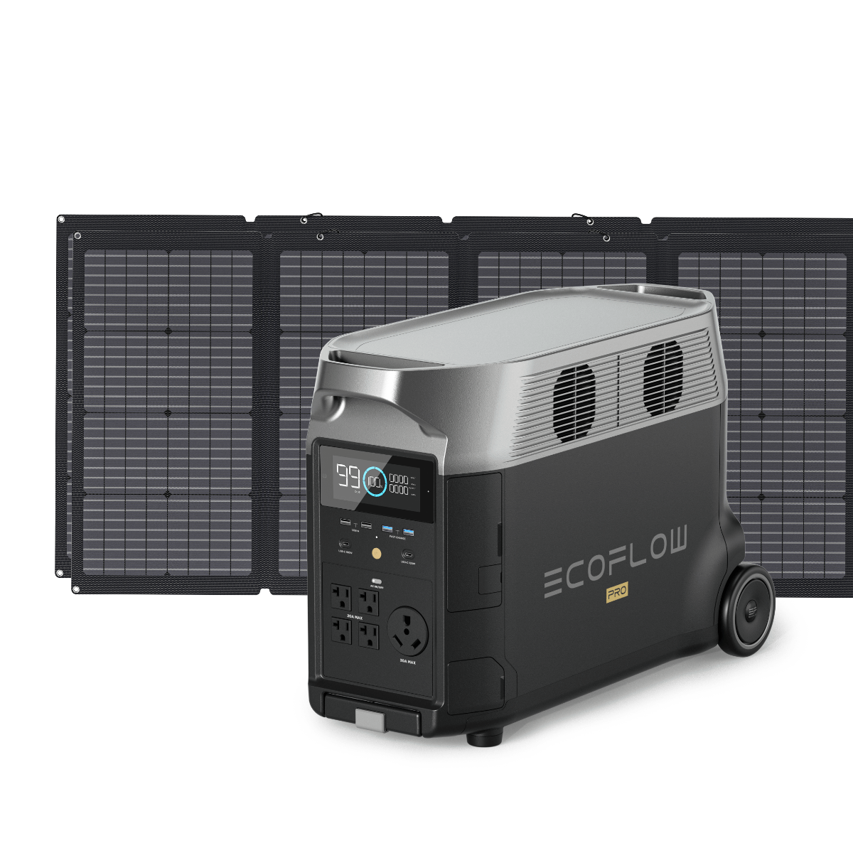 EcoFlow Delta Pro + 220W Solar Panel Solar Generator Kit