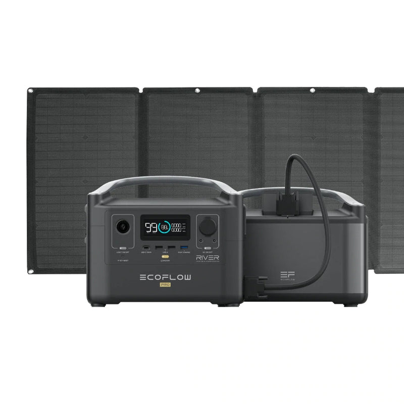 EcoFlow River Pro + 1x River Pro Extra Battery + 1x 160W Solar Panel Solar Generator Kit