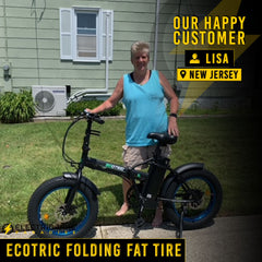 Ecotric 48V/13Ah 500W Folding Fat Tire Electric Bike With LCD Display
