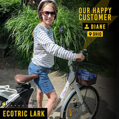 Ecotric Lark 36V/10Ah 500W Step-Thru Electric Bike LARK26