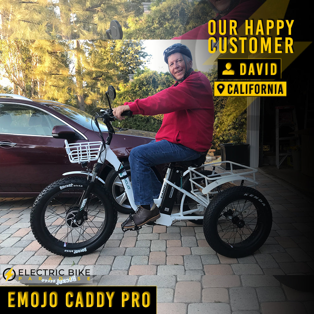 Emojo Caddy Pro 48V/15Ah 500W Fat Tire Electric Trike