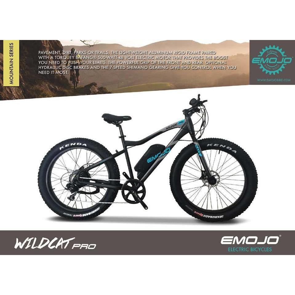 Emojo Wildcat Pro / Hd 48V/10.4Ah 500W Fat Tire Electric Mountain Bike
