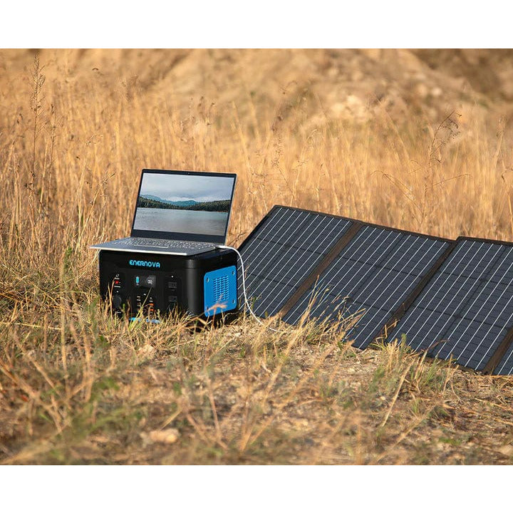 Enernova Smart PEPS1000 1000W + 1x SP18100 100W Solar Panel Solar Generator Kit