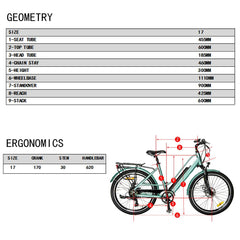 Eunorau E-Torque 36V/12.5 350W Step-Thru Electric Bike