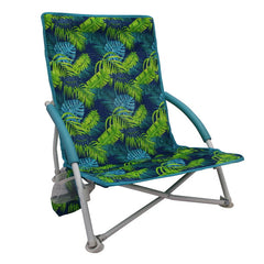 Foldable Low Seat Beach Chair with Carry Bag