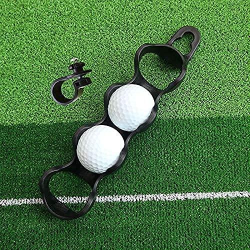 RE GOODS Golf Ball Holder - Large Capacity Holds 4 Golf Balls, Carabiner and Clip for Easy Attachment (Only Golf Ball Holder)