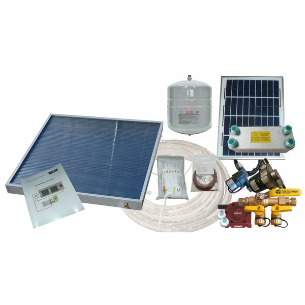 Heliatos RV Freeze Protected Solar Water Heater Kit with External Heat Exchanger