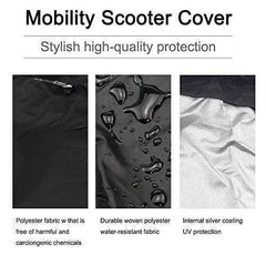 Large Waterproof Mobility Scooter Cover 67 L x 24 W x 46 H