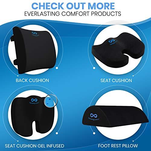 Everlasting Comfort Office Chair Seat Cushion for Back, Coccyx