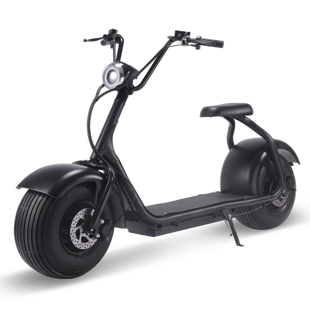 MotoTec Fat 60v 18ah 2000w Lithium Electric Scooter Black MT-FatT – Electric Bike Paradise