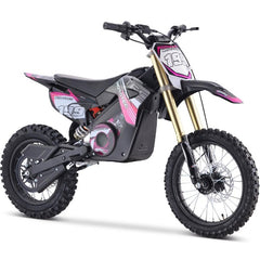 MotoTec Pro 48V/13Ah 1500W Electric Dirt Bike MT-Dirt-Pro-1500 pink front