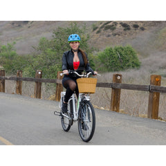 Nakto Camel Women 36V/10Ah 250W-350W Cruiser Electric Bike With Plastic Basket CAFW5521