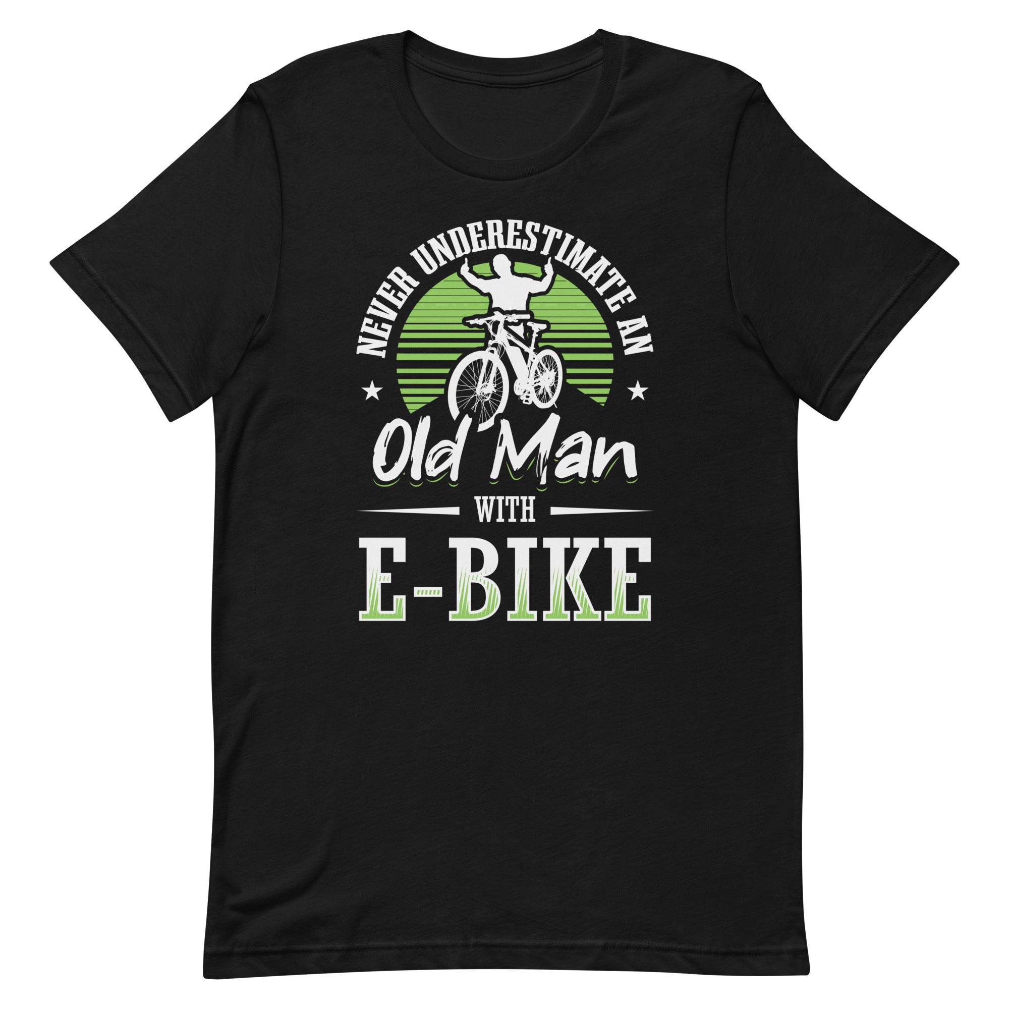 Never Underestimate an Old Man with an E-bike Bella + Canvas 3001 Women's T-shirt