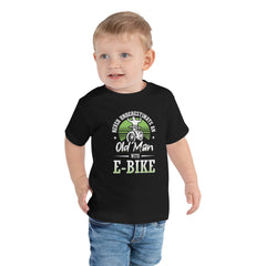 Never Underestimate an Old Man with an E-bike Bella + Canvas 3001T Kid's T-shirt