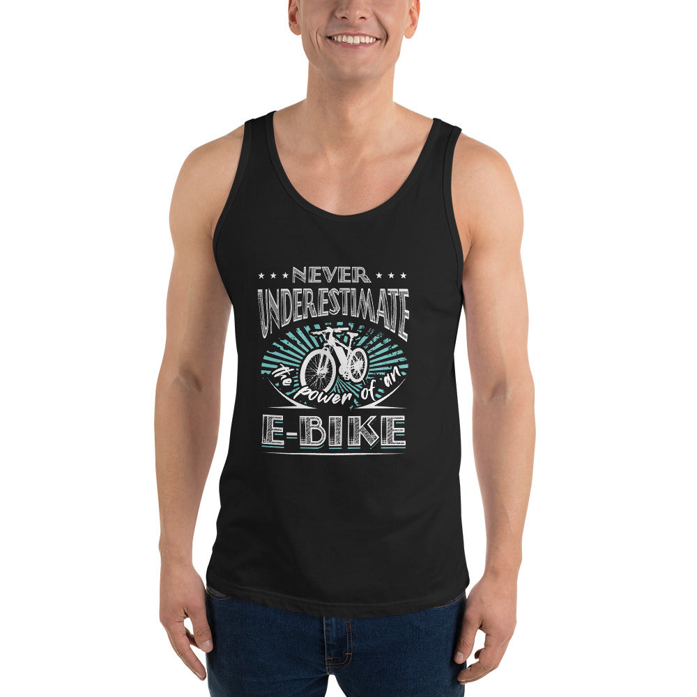 Never Underestimate the Power of an E-bike Bella + Canvas 3480 Mens Tank Top