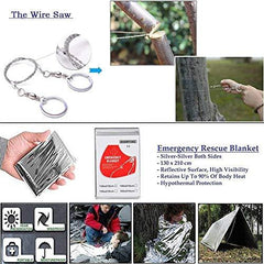 Outdoor Survival Tool Kit with Survival Bracelet