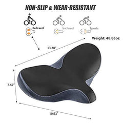 Oversized Universal Fit Bicycle Replacement Saddle