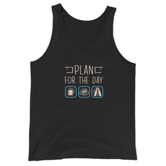 Plan for the Day "Coffee, E-bike, Beer" Bella + Canvas 3480 Men's Tank Top