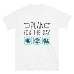 Plan for the Day "Coffee, E-bike, Beer" Gildan 64000 Women's T-shirt White