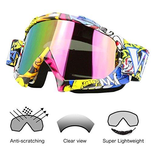 106% Gafas de ciclo Gafas Moto Goggles Dirt Bike Atv Ski Outdoor Sports  Glass Scooter Cycling Sunglasses