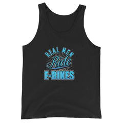 Real Men Ride E-bikes Bella + Canvas 3480 Men's Tank Top